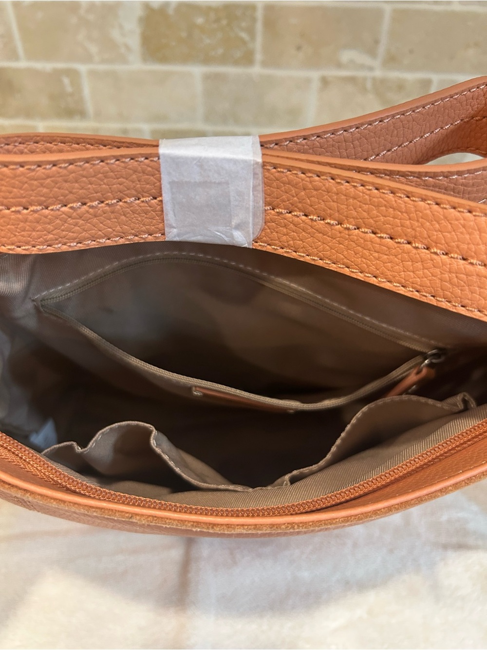 The Sak Crossbody Bag in the color NECTAR - Picture 6 of 11